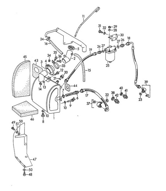 Diagram 104-010 Porsche 997 MK1 GT3 / GT3 RS 2007-09 Engine