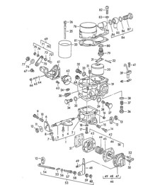 Pièces détachées pour Carburateur - SOLEX 32 PBI - 356, 356A 1950-1959