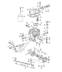 Losse onderdelen voor Carburateur - SOLEX 32 PBIC - 356, 356A 1950-1959