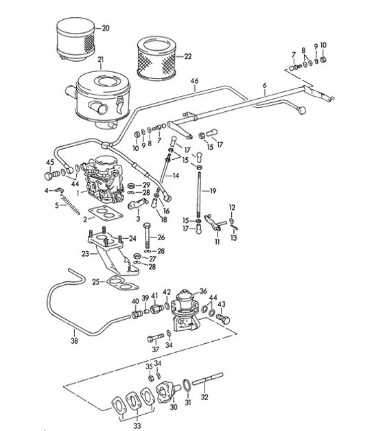 Diagram 107-010 Porsche 997 MK1 GT3 / GT3 RS 2007-09 Engine