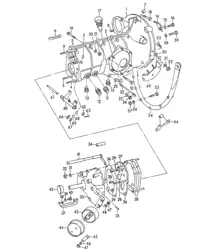 带变速箱悬架的变速箱箱体（型号：356 A/540.1、CARRERA、1500 GS/GT）356A 1955-59