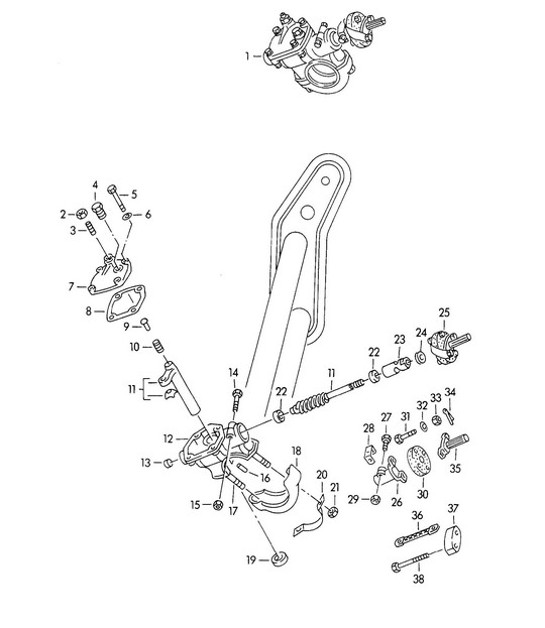 Diagram 403-010 Porsche Cayman S / GTS 3.4L 981 2013-16 Front Axle, Steering 