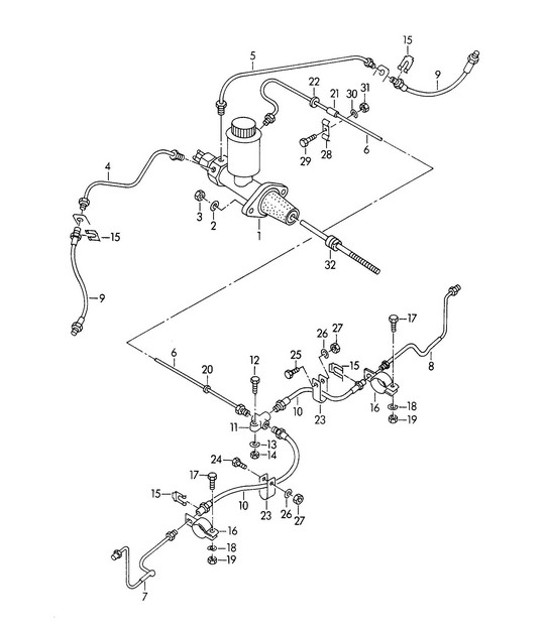 Diagram 604-000 Porsche 356C 1963-65 车轮、制动器