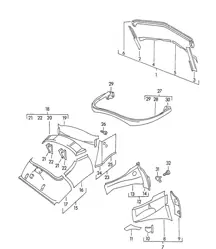 Carrosserie / Habillage intérieur (Modèle : CABRIO) 356 / 356 A 1950-1959