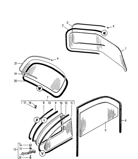 Diagram 805-000 Porsche 997 MK1 GT3 / GT3 RS 2007-09 Body