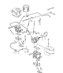 Benzinpumpe und Benzinleitung (Modell: 1600, 1600 S, 1600 S90) 356B / 356C 1960-1965