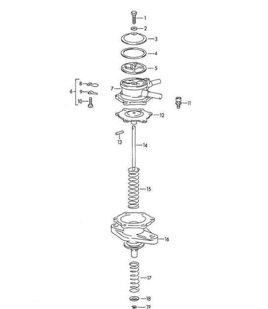Diagram 107-025 Porsche Boxster 986/987/981 (1997-2016) Motore
