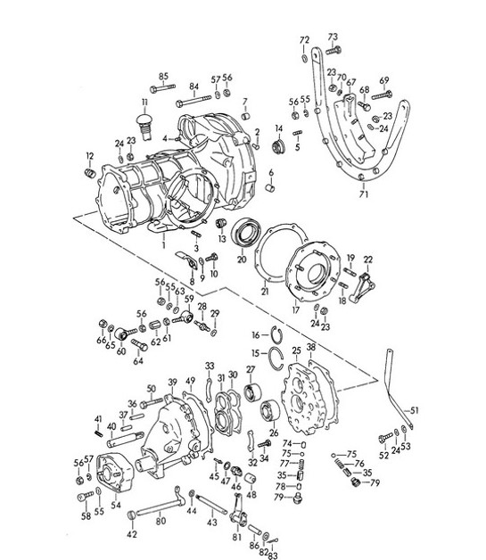 Diagram 302-000 Porsche 997 MK1 GT3 / GT3 RS 2007-09 Transmission