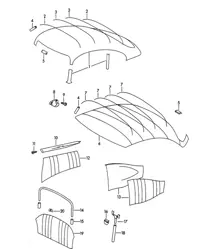 Revestimientos / Equipamiento interior (Modelo: COUPE -REUTTER- COUPE -KARMANN-) 356B / 356C 1960-65