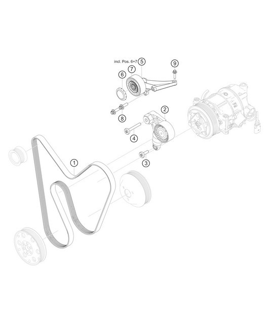 Diagram 1.1-23 Porsche 957 Cayenne S / GTS 4.8L 2007-10 Motor