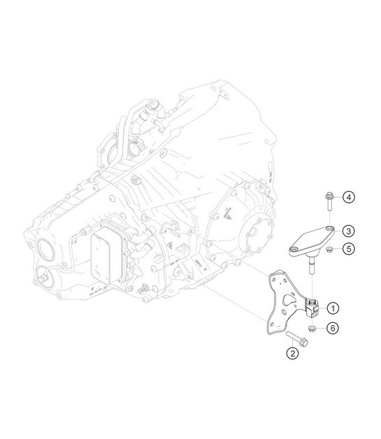 Versnellingsbakbeugel 718 Cayman GT4 RS Clubsport 2020-2024