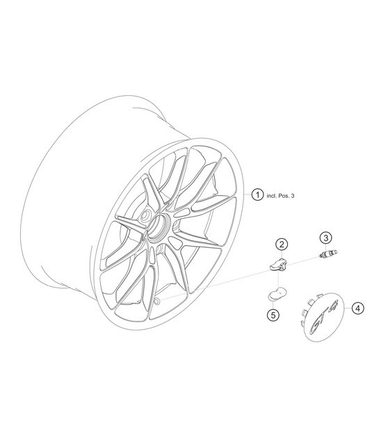 Diagram 6.6-01 Porsche Macan (95B) MK1 (2014-2018) Roues, Freins