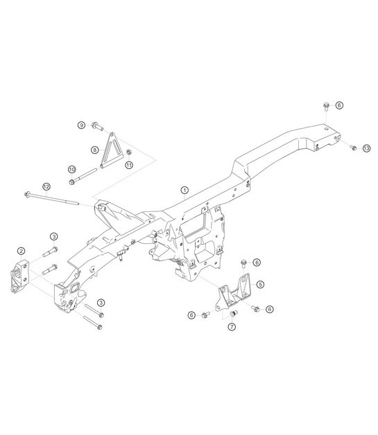 Diagram 8.8-24 Porsche 997 MK1 GT3 / GT3 RS 2007-09 Body