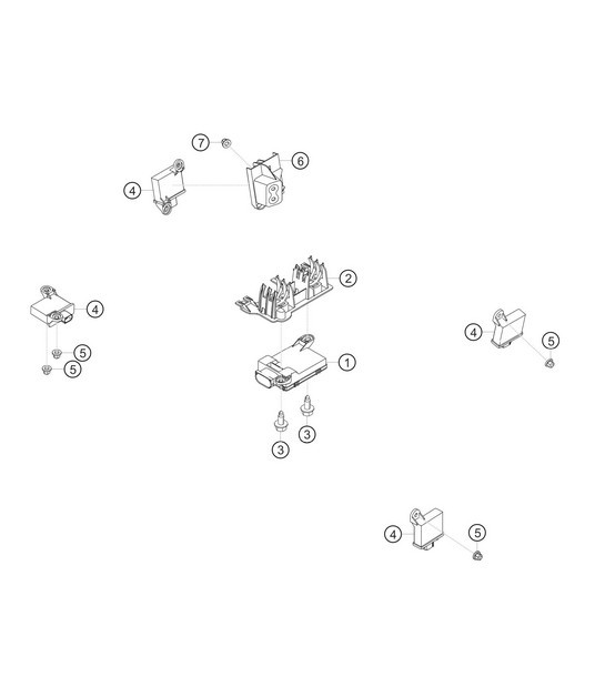 Diagram 9.9-11 Porsche 997 MK1 GT3 / GT3 RS 2007-09 Electrical equipment