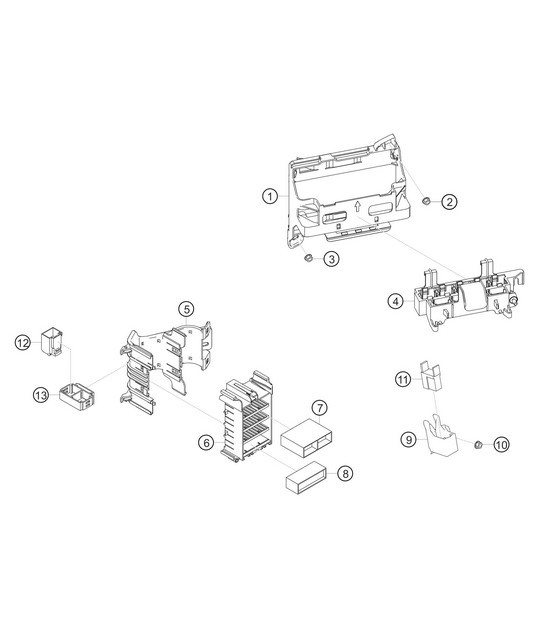 Diagram 9.9-05 Porsche 997 MK1 GT3 / GT3 RS 2007-09 Electrical equipment