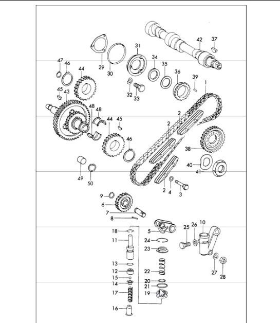 Diagram 103-20 Porsche Macan (95B) MK1 (2014-2018) Motore