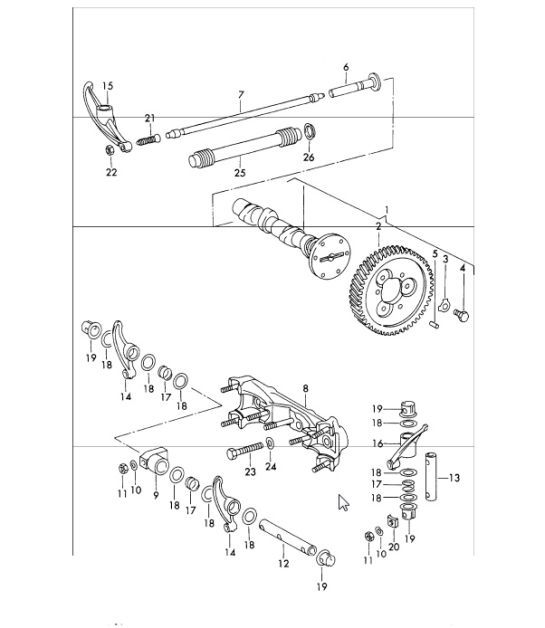 Diagram 103-30 Porsche Cayman 718C (982C) 2017>> 引擎