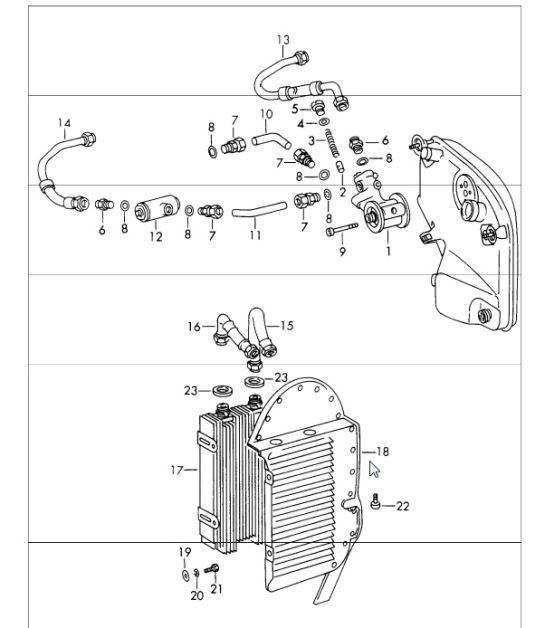 Diagram 104-05 Porsche 944S2 3.0L 16V 1989-91 