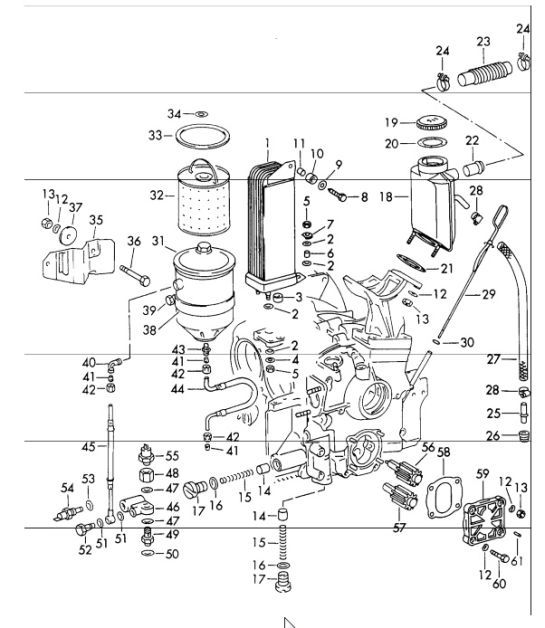 Diagram 104-10 Porsche Macan (95B) MK1 (2014-2018) Moteur
