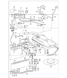 système de carburant 911 1965-69