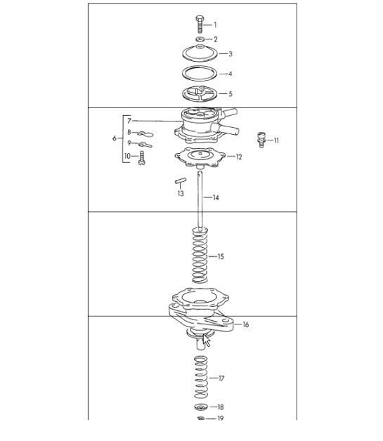 Diagram 201-30 Porsche Cayman 987C / 981C (2005-2016) Kraftstoffsystem, Abgassystem