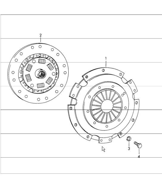 Diagram 301-00 Porsche 955 Cayenne Turbo 4.5L 2003-06 Übertragung