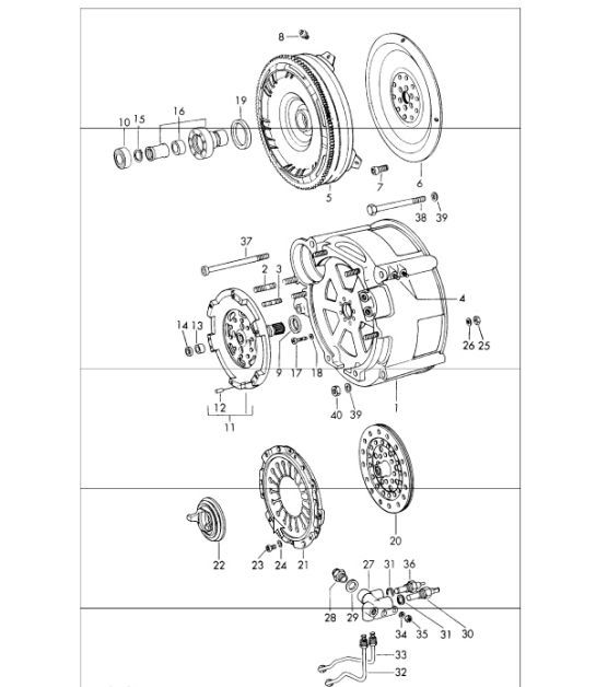 Diagram 306-00 Porsche Macan (95B) MK1 (2014-2018) Trasmissione