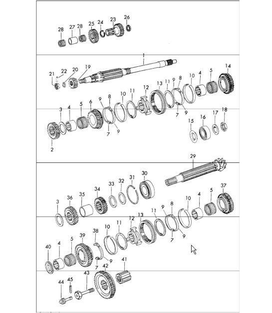 Diagram 308-05 Porsche Boxster 981 Spyder 3.8L 2016 Overdragen