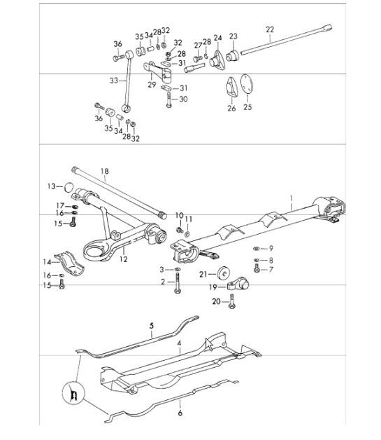 Diagram 401-10 Porsche Cayman S 718 2.5L Manual (350 Bhp) Essieu avant, Direction 