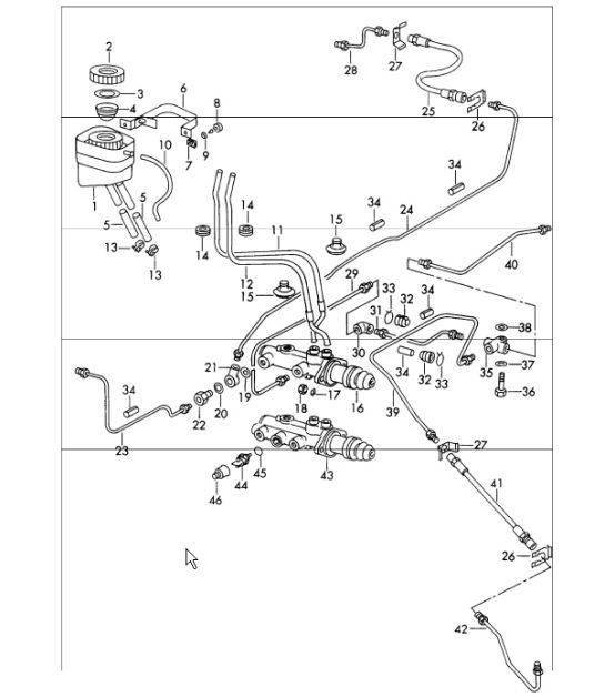 Diagram 604-10 Porsche Cayman 718C (982C) 2017>> 车轮、制动器