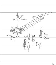 power windows mechanical (it is necessary to rework) 911 1965-69