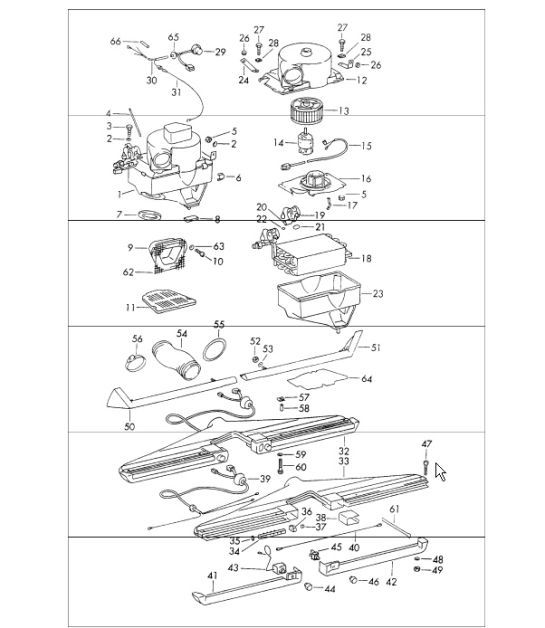 Diagram 813-75 Porsche Macan (95B) MK1 (2014-2018) Karosserie