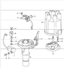 repair material distributor - MARELLI - for 911 TU/T 1965-69