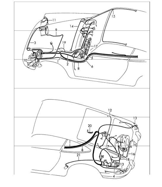 Diagram 902-15 Porsche 9J1.1 Taycan 4S 2020-24 