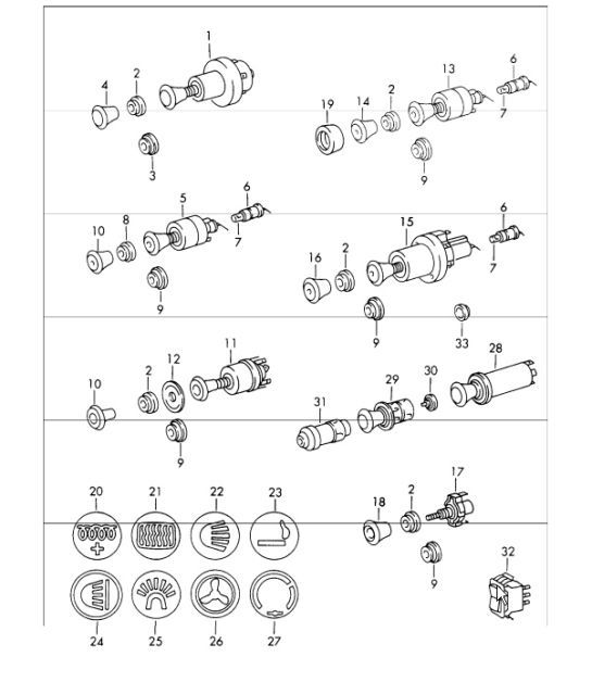 Diagram 903-05 Porsche 997 MK1 GT3 / GT3 RS 2007-09 Electrical equipment
