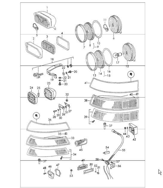 Diagram 905-15 Porsche Boxster 718 2.0L Manual (300 Bhp) 2017>> Elektrische Ausrüstung