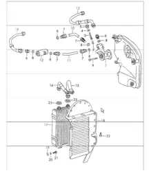 Gruppi ausiliari lubrificazione motore per TYP 901/10 911S FINO AL 1971