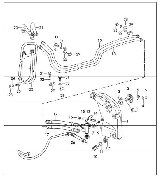 Diagram 104-30 Porsche Cayenne MK2 (957) 2007-2010 Motor