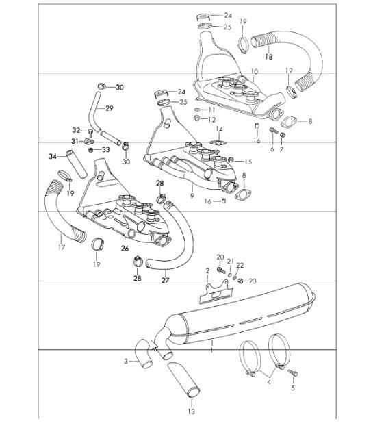 Diagram 202-05 Porsche 9J1.1 Taycan 2020-24 