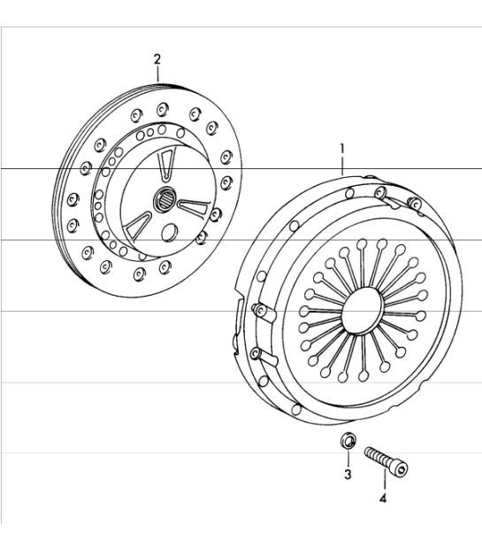 Diagram 301-00 Porsche 955 Cayenne Turbo 4.5L 2003-06 Übertragung