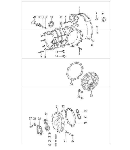 Diagram 302-00 Porsche Macan (95B) MK1 (2014-2018) Übertragung