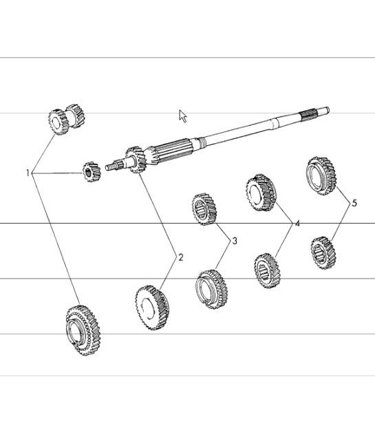 Diagram 303-00 Porsche 997 MK1 GT2 2007-09 Transmission