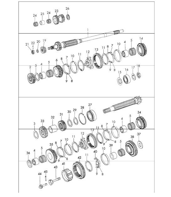 Diagram 303-05 Porsche Boxster 981 Spyder 3.8L 2016 Overdragen