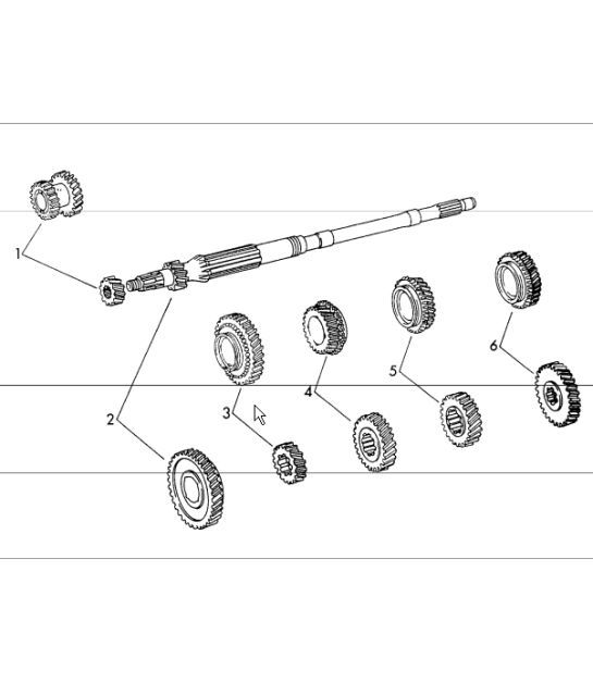 Diagram 303-10 Porsche 924 Carrera GT 2.0L 1981 Transmission