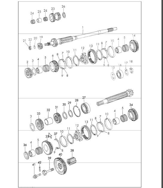 Diagram 303-25 Porsche Macan (95B) MK1 (2014-2018) Transmission