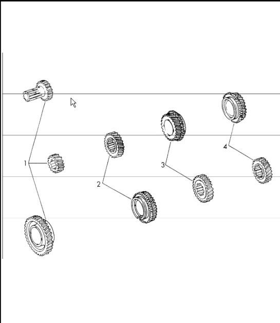 Diagram 308-00 Porsche 911 1978-1983 3.0L / SC Übertragung