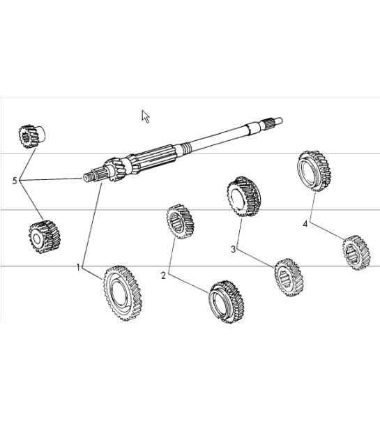 Diagram 308-10 Porsche 997 MK1 GT2 2007-09 Transmission