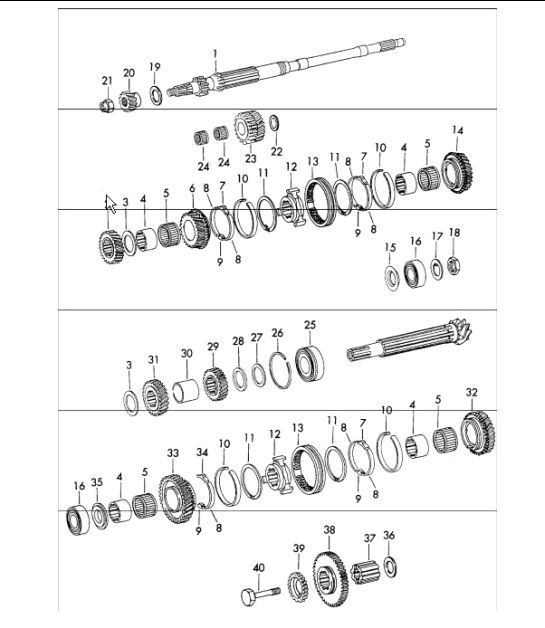 Diagram 308-15 Porsche Macan (95B) MK1 (2014-2018) Transmission