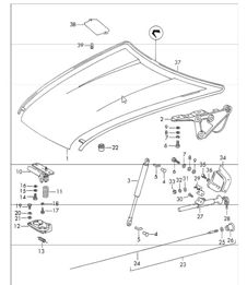 Lid front 911 1970-73