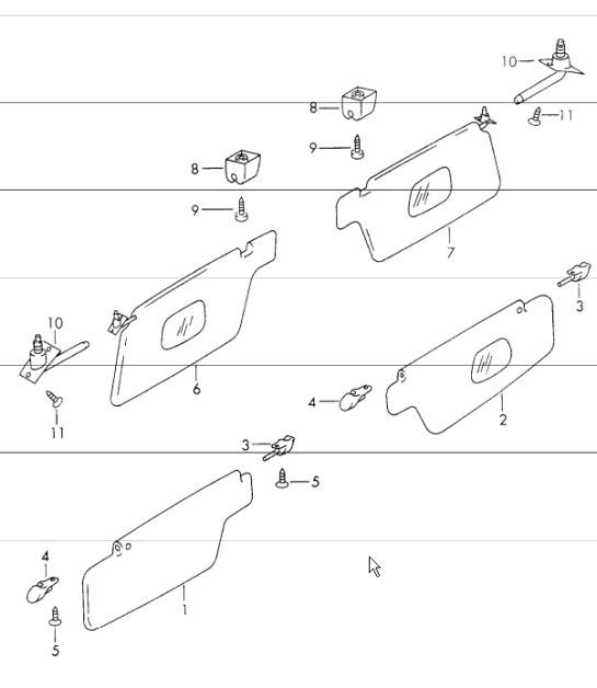 Diagram 809-15 Porsche 991 (911) MK1 2012-2016 Carrosserie
